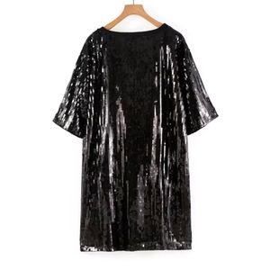 New Black Sequin Birthday Queen Dress Shirt